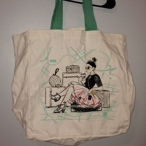 NEVER USED graphic canvas bag